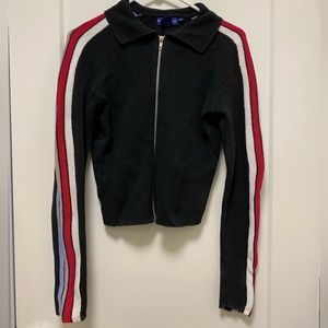 Retro zip-up sweater